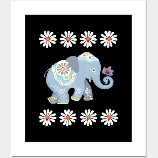 Cute Elephant Posters and Art
